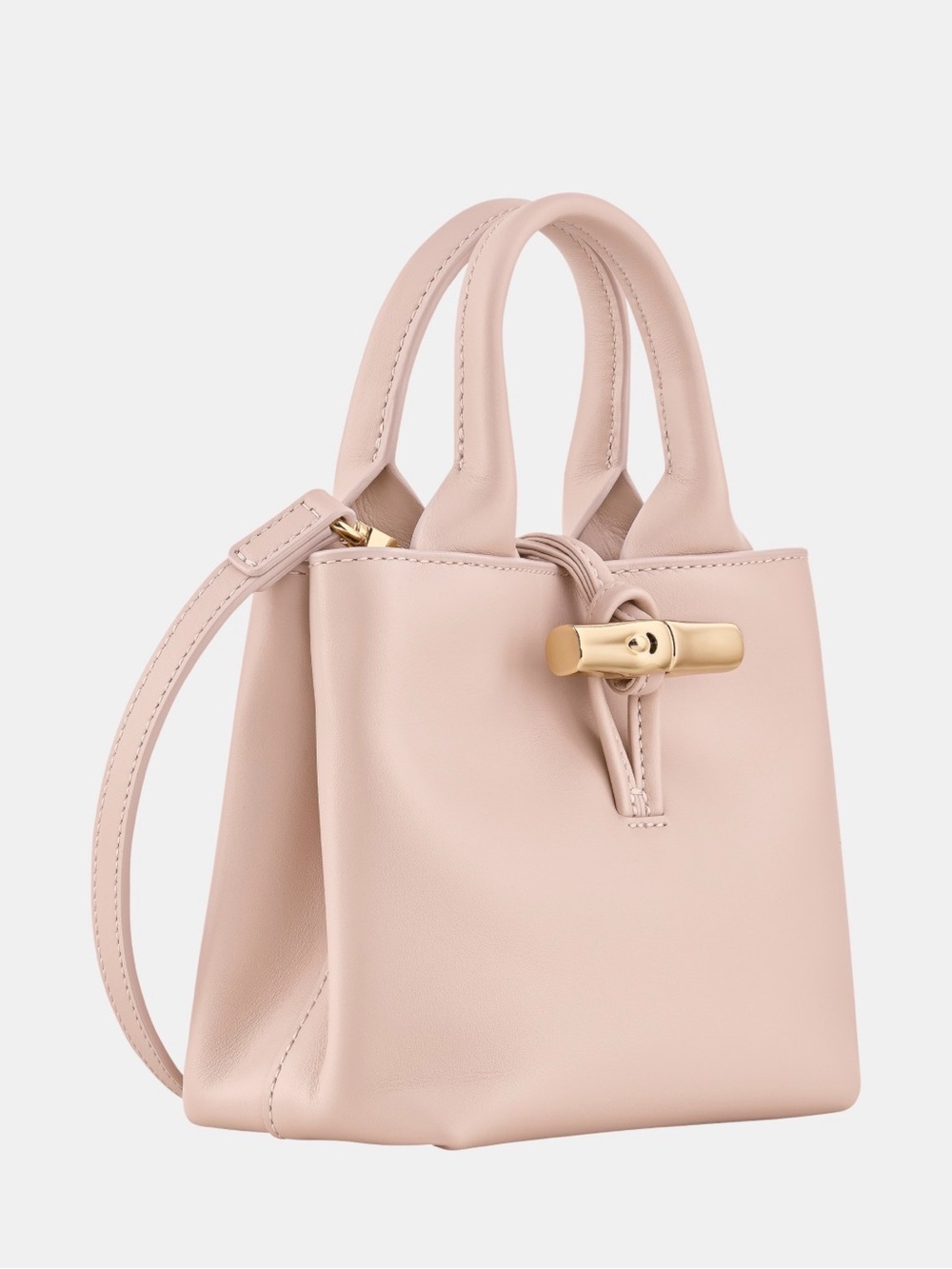 Authentic NWOT Longchamp LE ROSEAU XS HANDBAG w/cross strap
Petal Pink - Leather